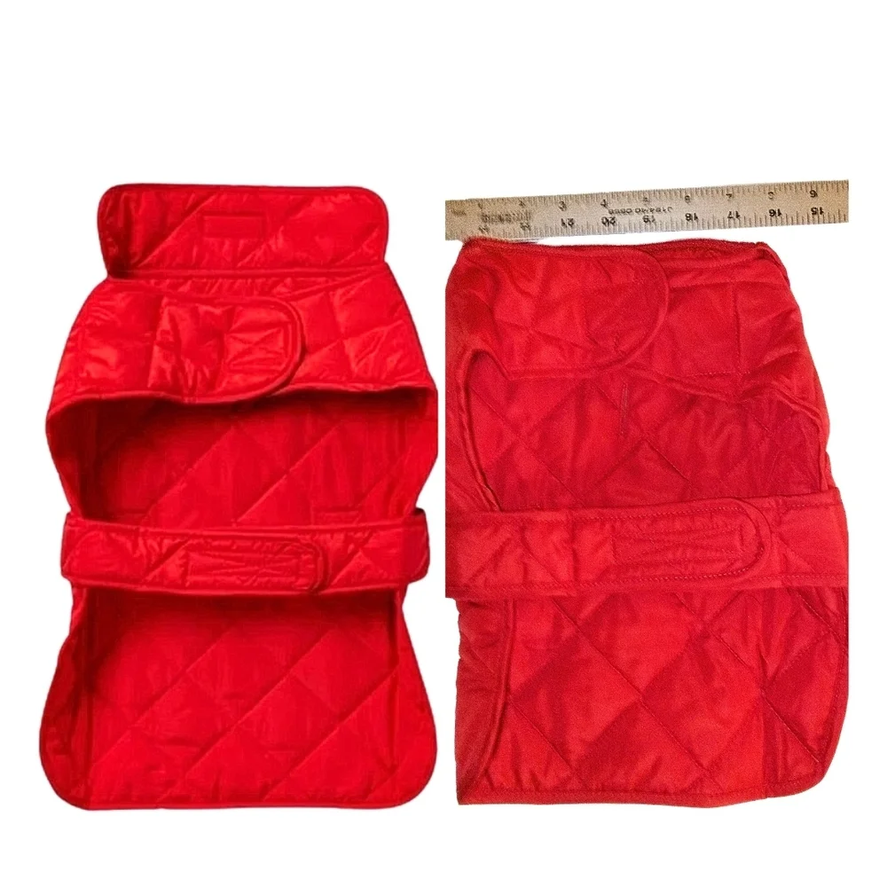 St. John's Bay Quilted Red Dog Vest Jacket NEW
